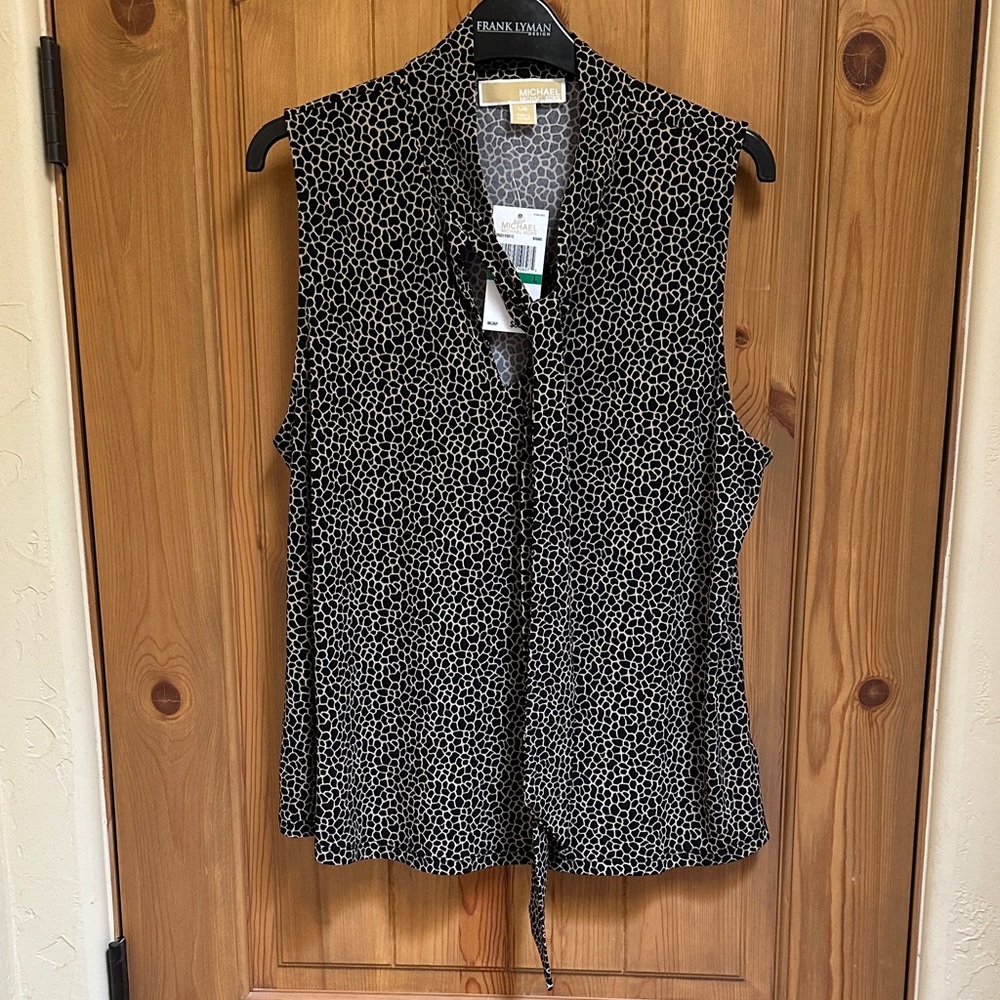 Michael Kors V neck Patterned Blouse - Picture 1 of 7
